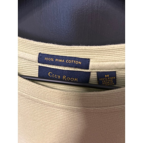 Club Room Pima Cotton T-Shirt Crew Neck Short Sleeve Casual Tee Medium - Picture 2 of 5